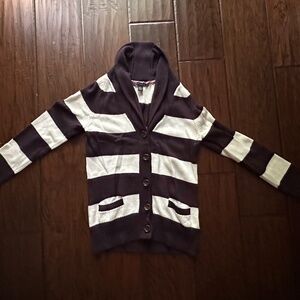 Tommy Hilfiger Navy Blue & White Sweater Size XS EUC!